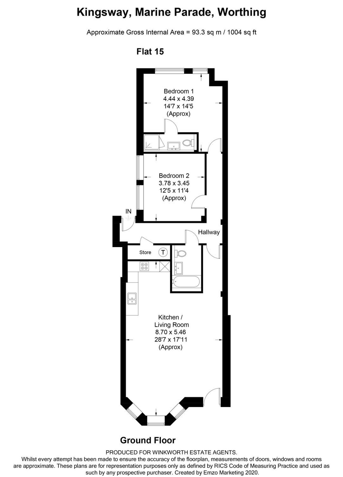 Stunning 2 Bed Apartment Sea Views And Parking Worthing Exteriör bild